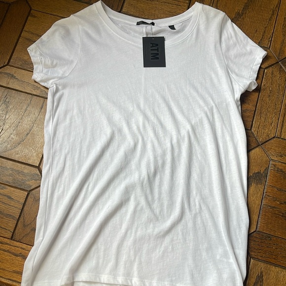 ATM Anthony Thomas Melillo Vintage Jersey Crew Neck T-Shirt white XS *NWT* - Picture 3 of 8